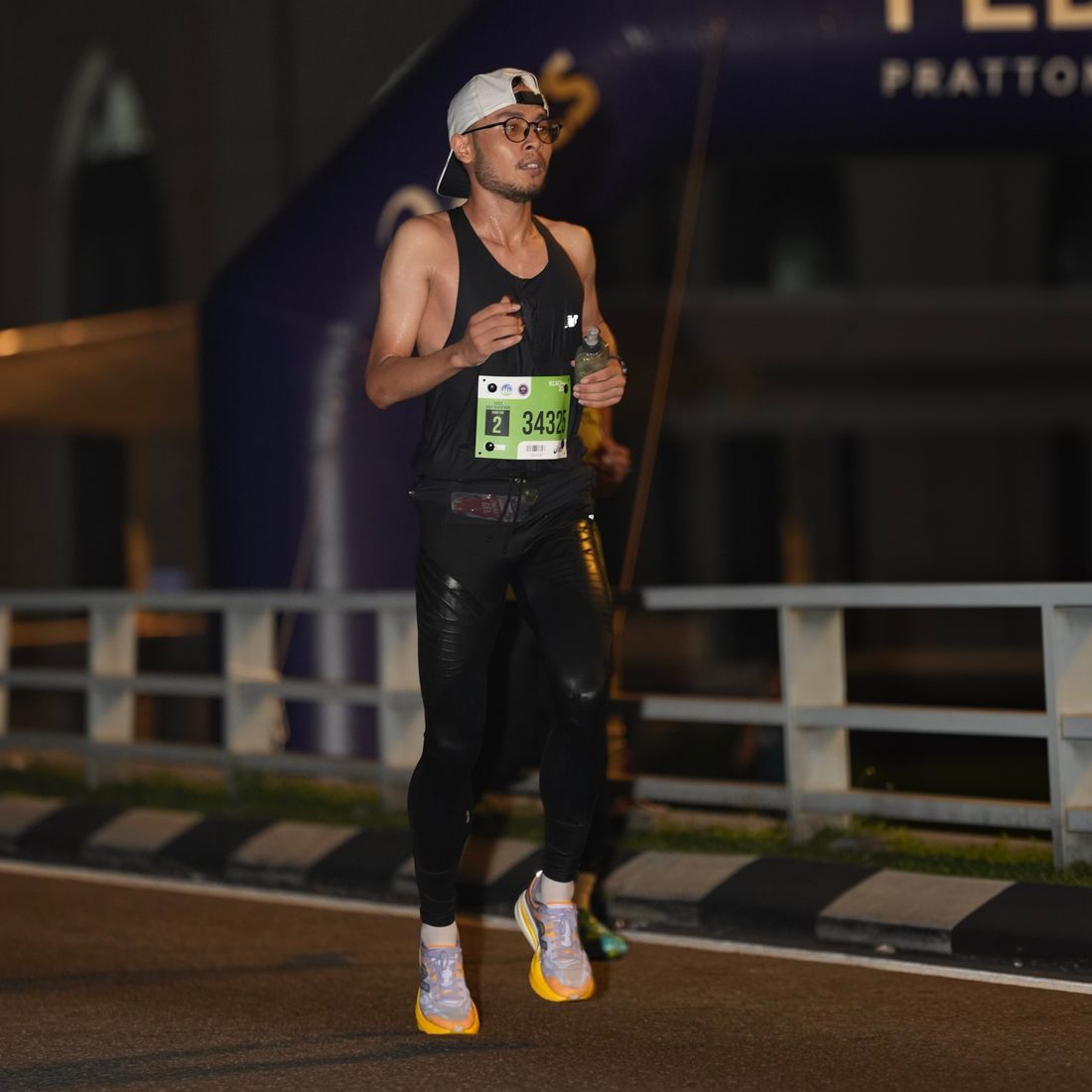 Haziq running on the KLSCM course